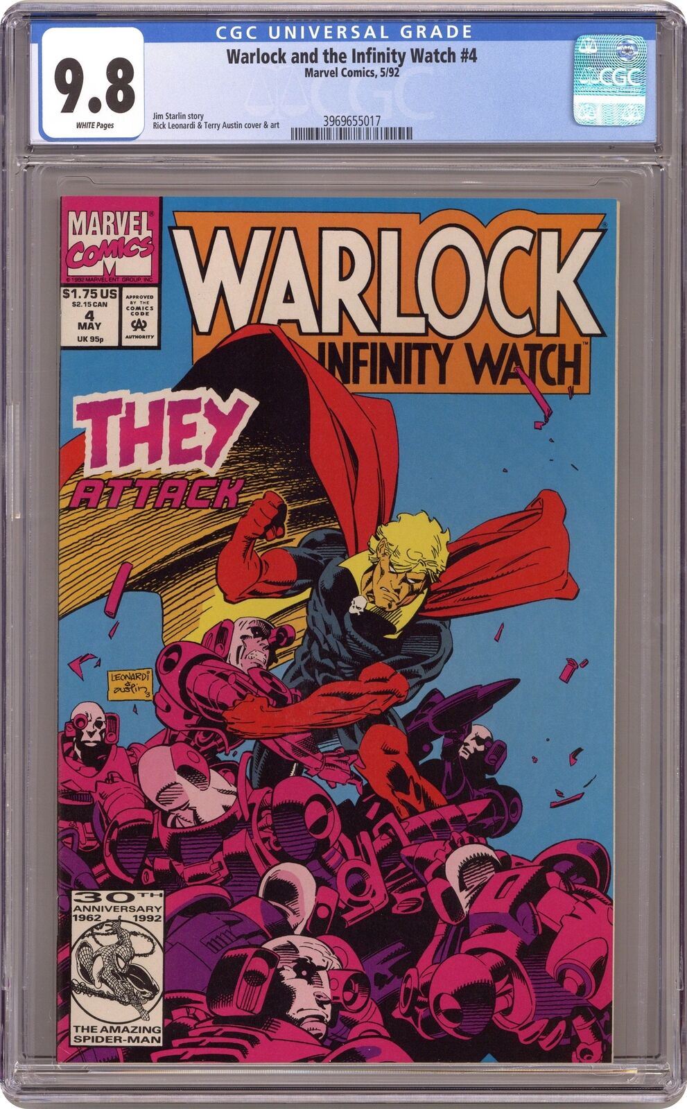 Warlock and the Infinity Watch #4 CGC 9.8 1992 3969655017