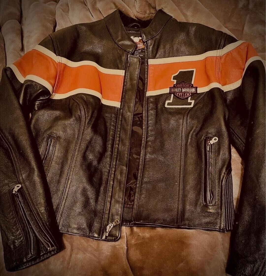 Limited Issue # 1 Harley Davidson - Leather Riding Jacket - Women’s size small