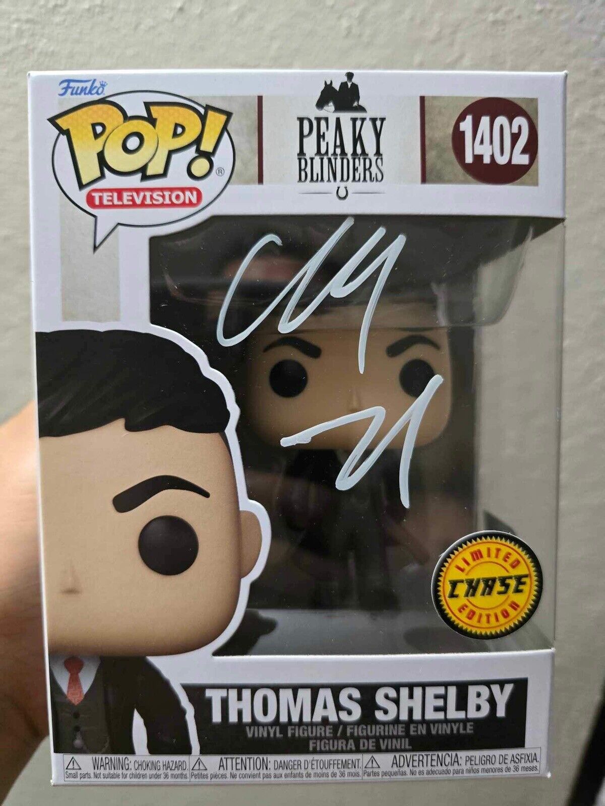 Cillian Murphy Signed Thomas Shelby Funko Pop Chase Figure 1402 Peaky Blinders