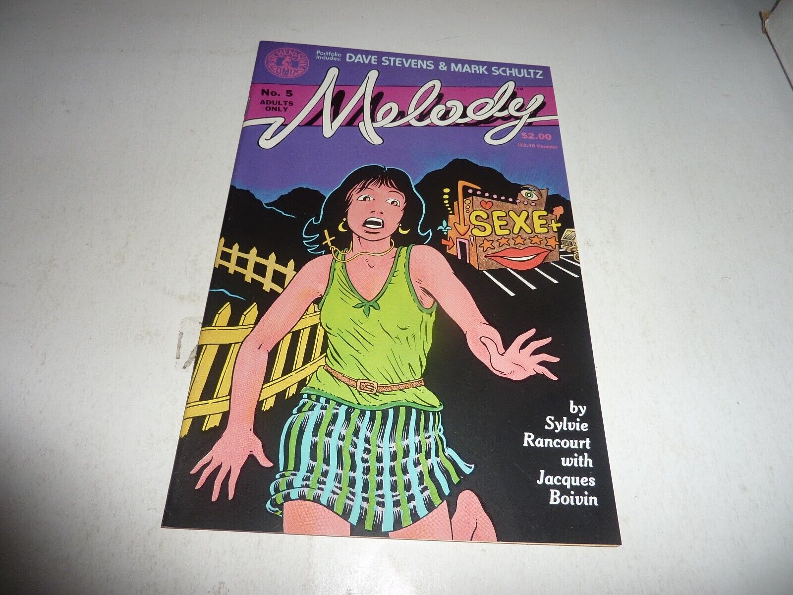 MELODY #5 Kitchen Sink Comix 1990 Dave Stevens Pin-Up VF/NM 9.0