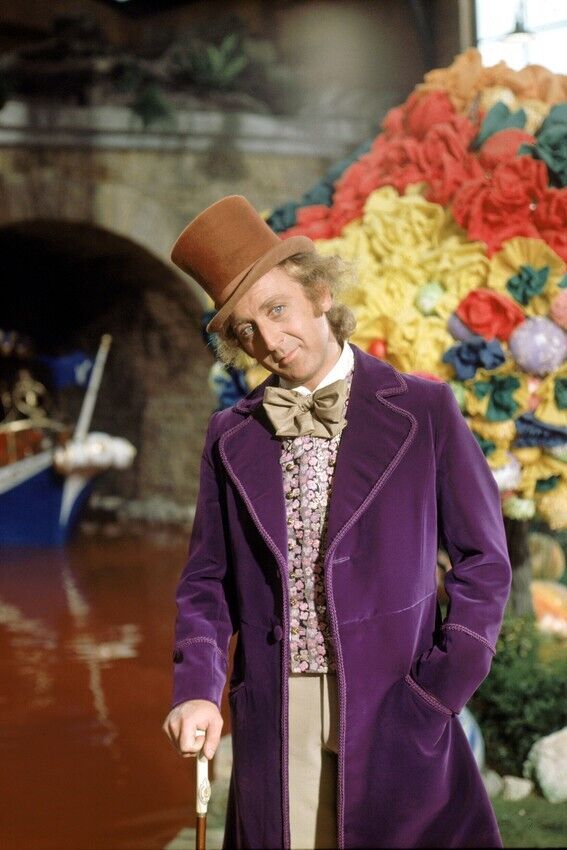GENE WILDER COLORFUL 24x36 inch Poster WILLY WONKA BY GONDOLA RARE