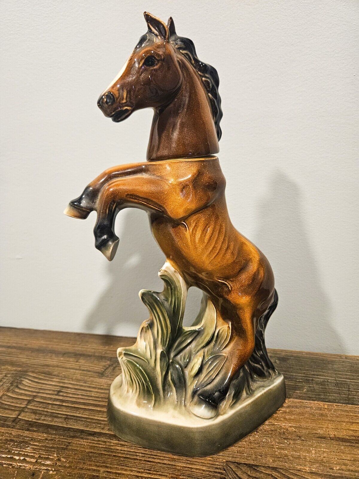 Vintage Jim Bean Rearing Horse Decanter Made In 1962
