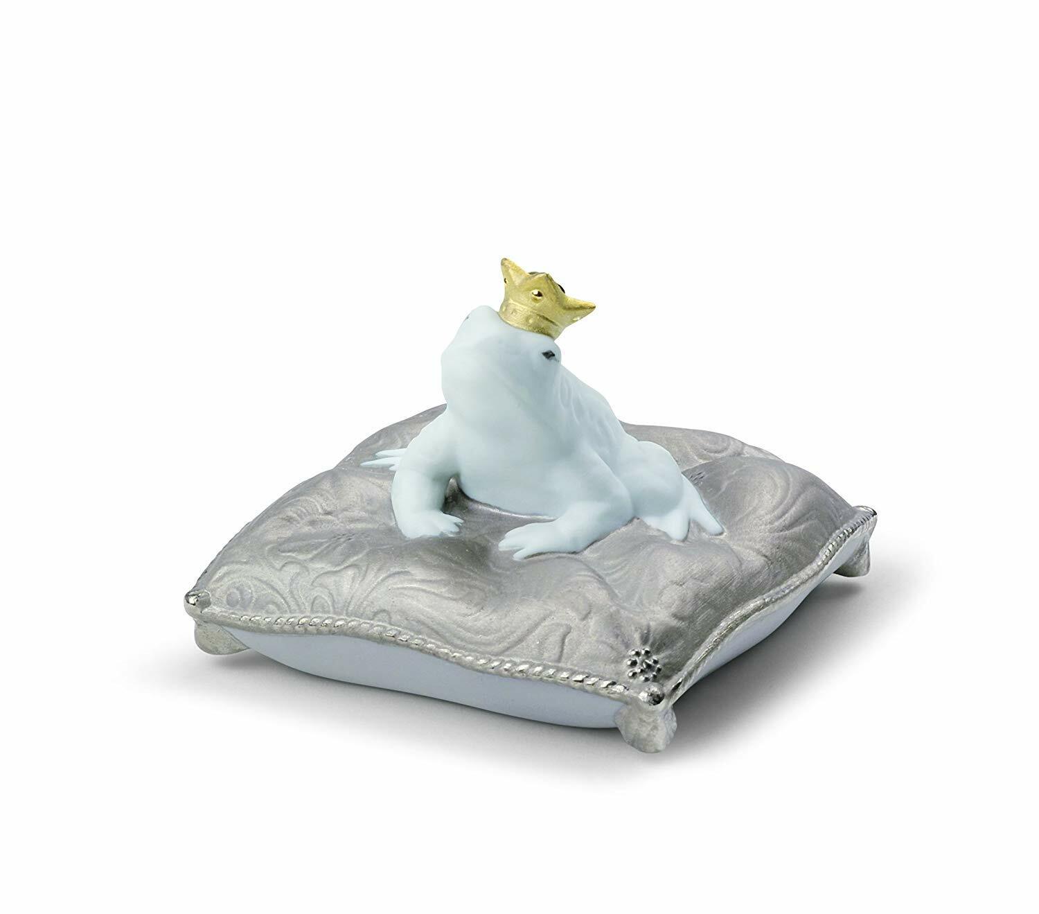 LLADRO #7188 ENCHANTED PRINCE FROG CROWN RE-DECO BRAND NEW IN BOX PILLOW TOAD FS