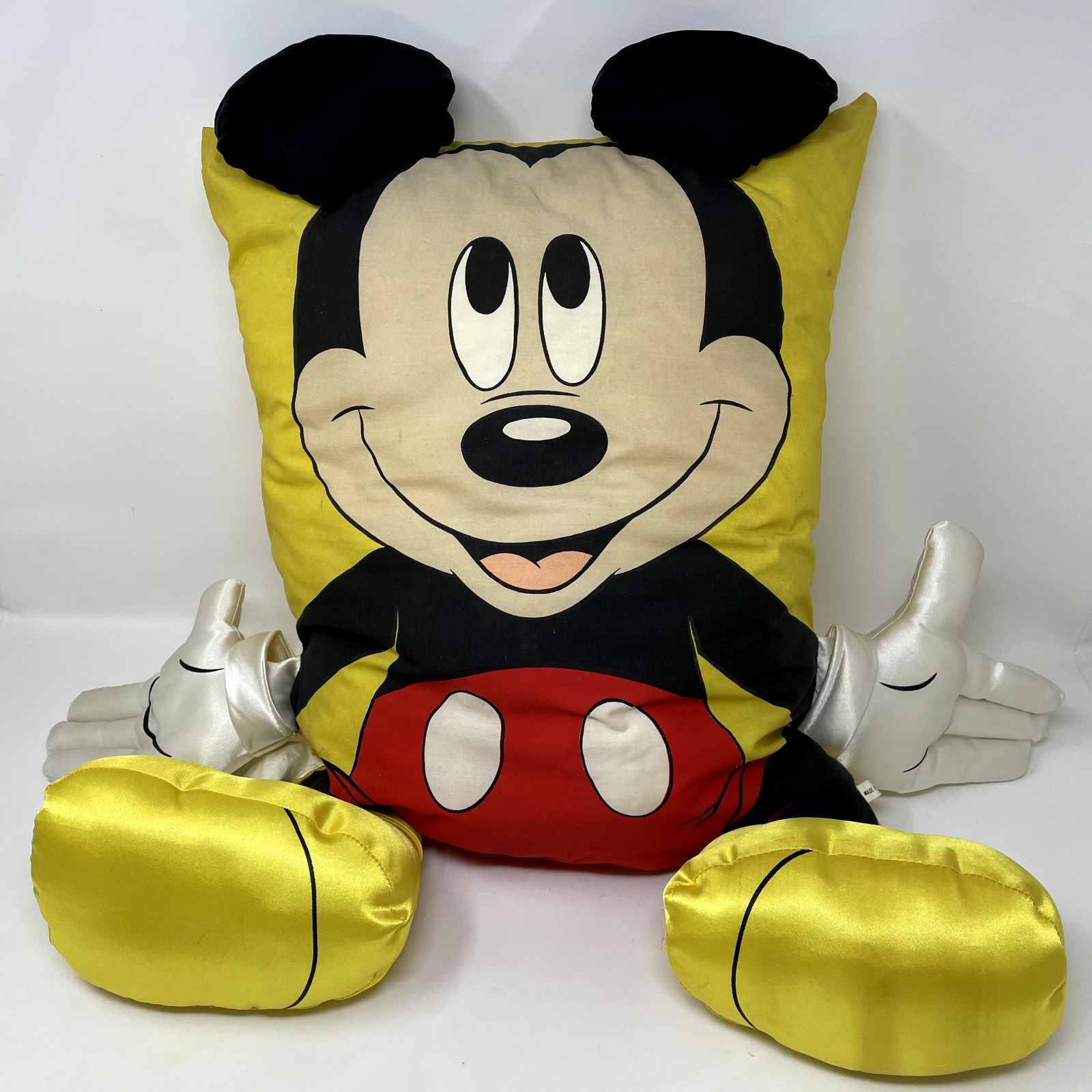 Vintage 1989 Mickey Mouse Mickey's Pillow Friends Loveable Snuggable Pillow 80s