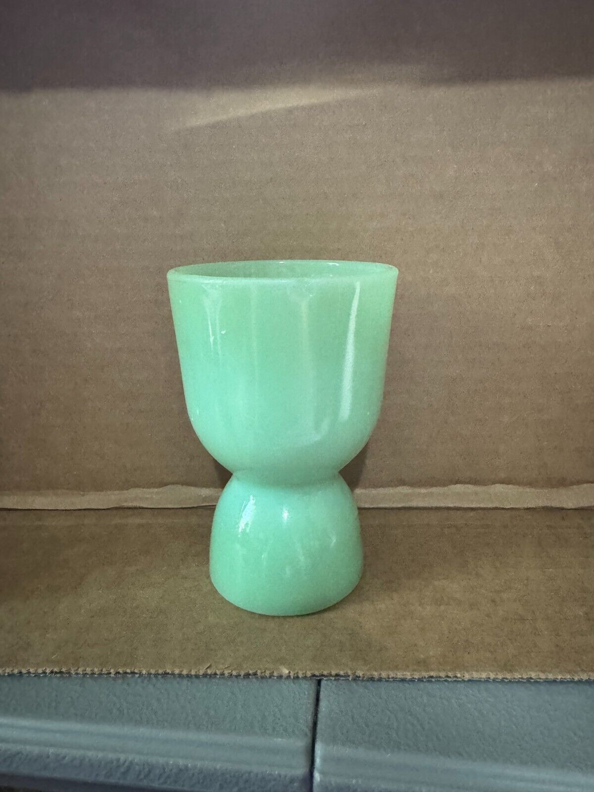 Vintage Fire King Jadeite Double Sided Egg Cup 1940’s – 1950’s