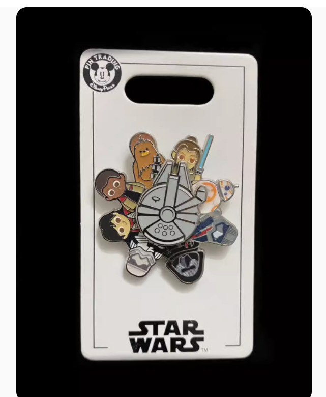 Authentic Shanghai Disney Pin  Star Wars spinner Disneyland Limited Edition