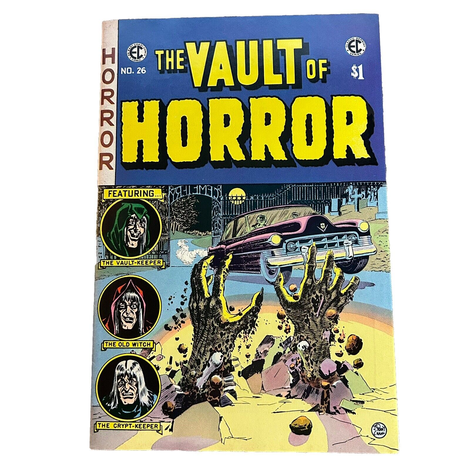 E.C. Classic Reprints No. 7 VAULT OF HORROR No. 26 1974 Comic Book VF