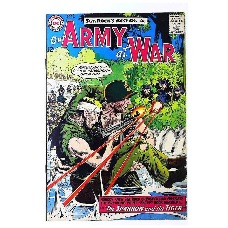 Our Army at War #144 1952 series DC comics Fine+ Full description below [l^