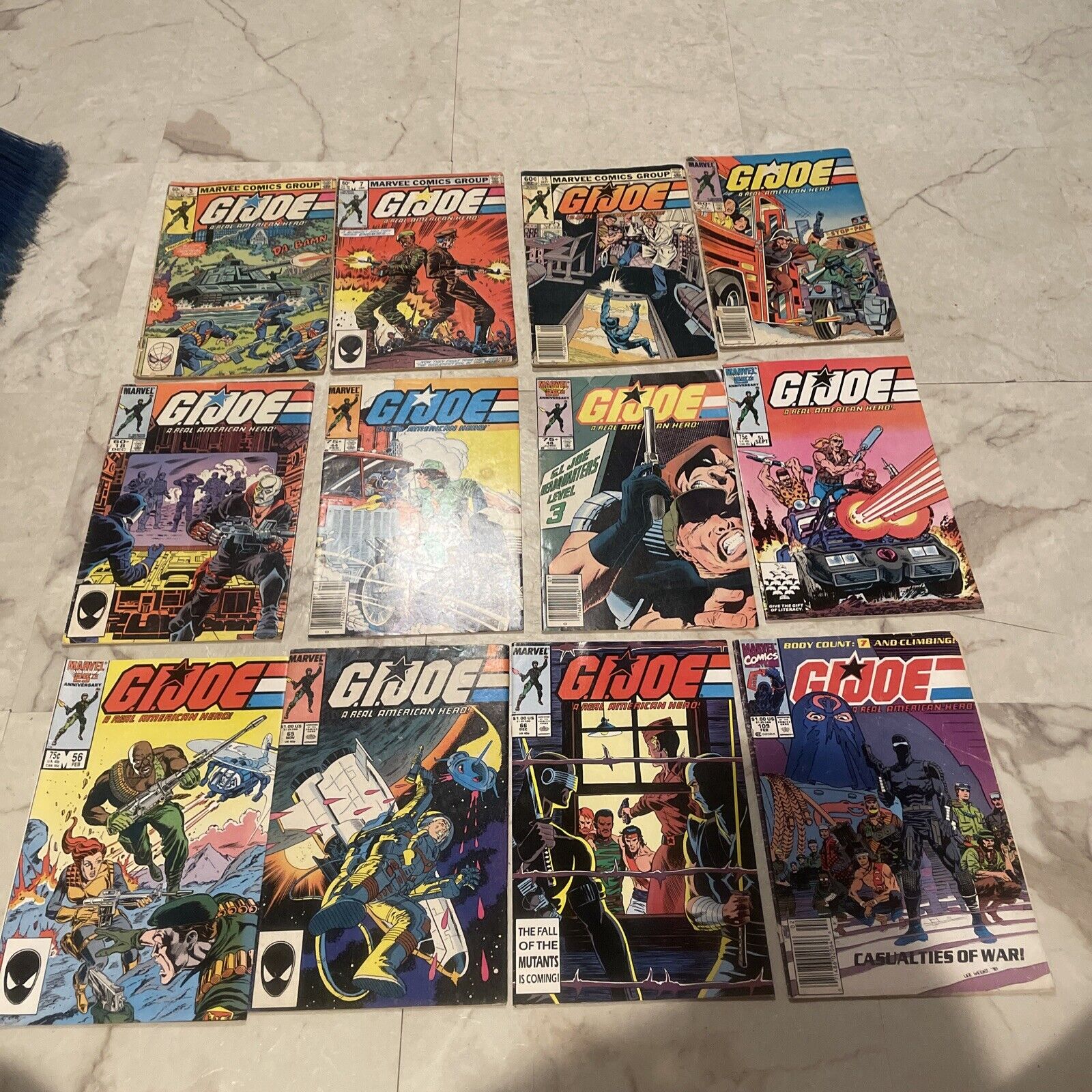 gi joe comic lot marvel Poor Condition, Reader Copies READ Below Listed Issues