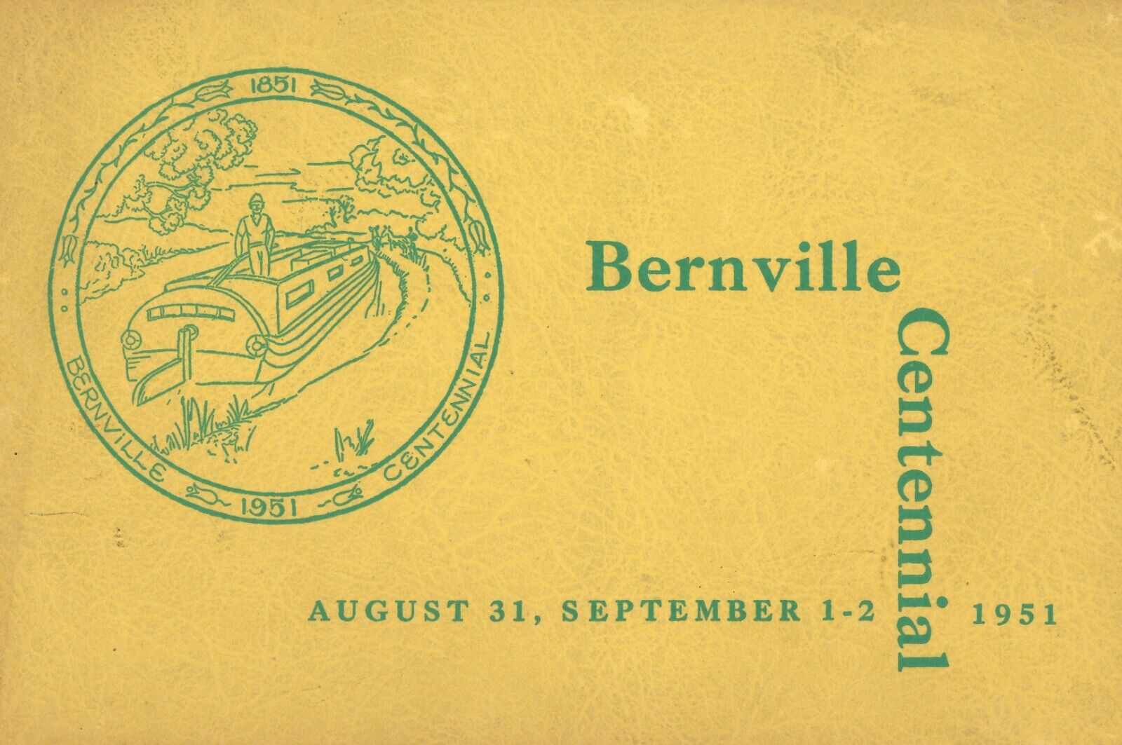 Bernville Centennial History Book 1951 Berks PA 