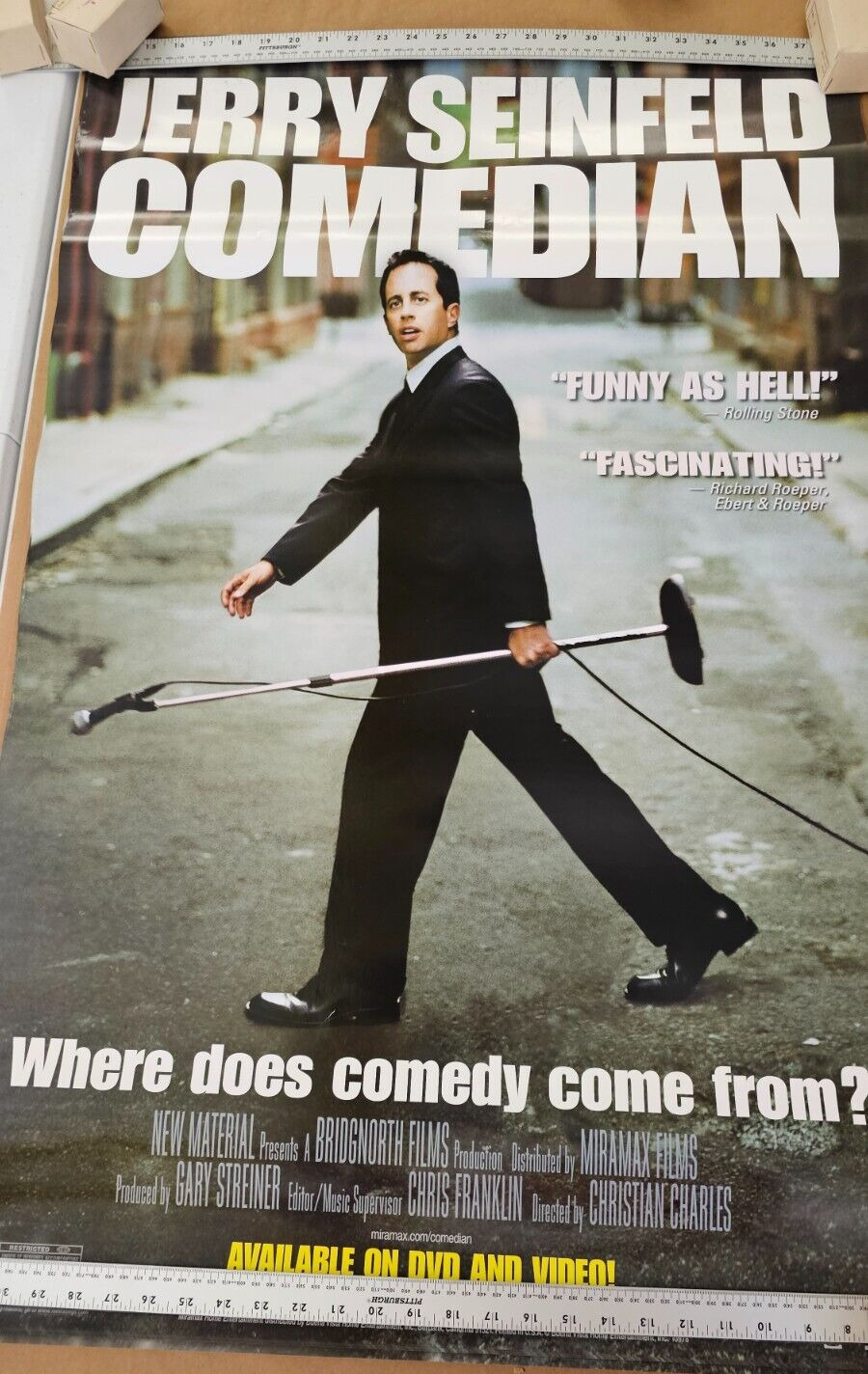 Jerry Seinfeld Comedian  DVD promotional Movie poster