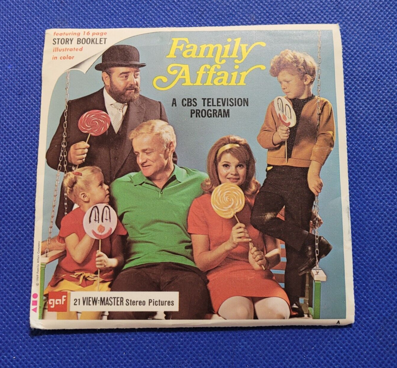 gaf B571 A Family Affair TV Show Buffy Jody Mr. French view-master Reels Packet