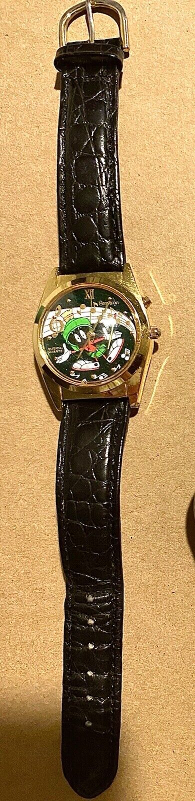1994 rare Marvin the Martian Looney tunes watch with music 