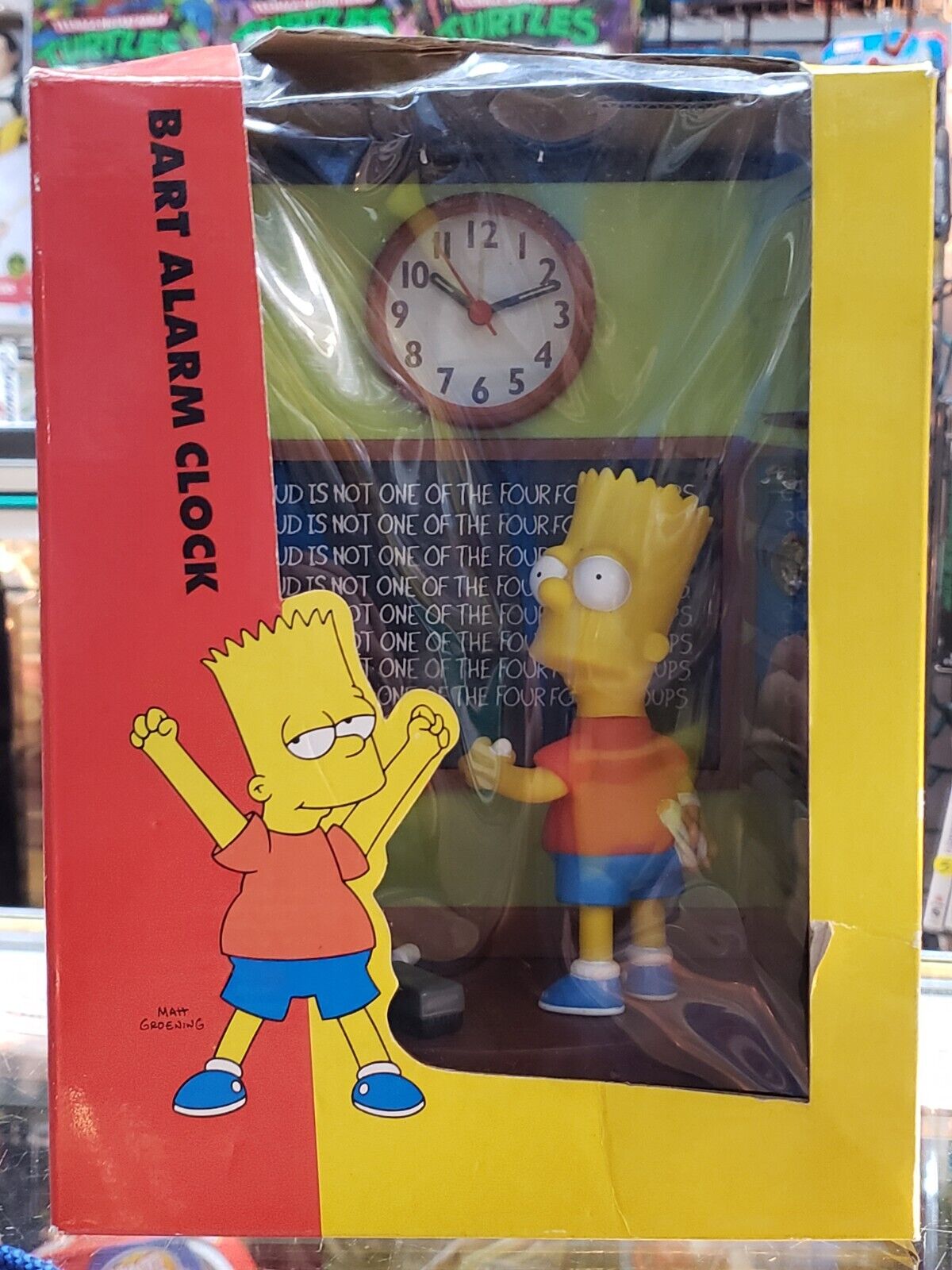 The Simpsons BART Chalkboard ALARM CLOCK 1999, Wake Up To Bart's Voice, Snooze