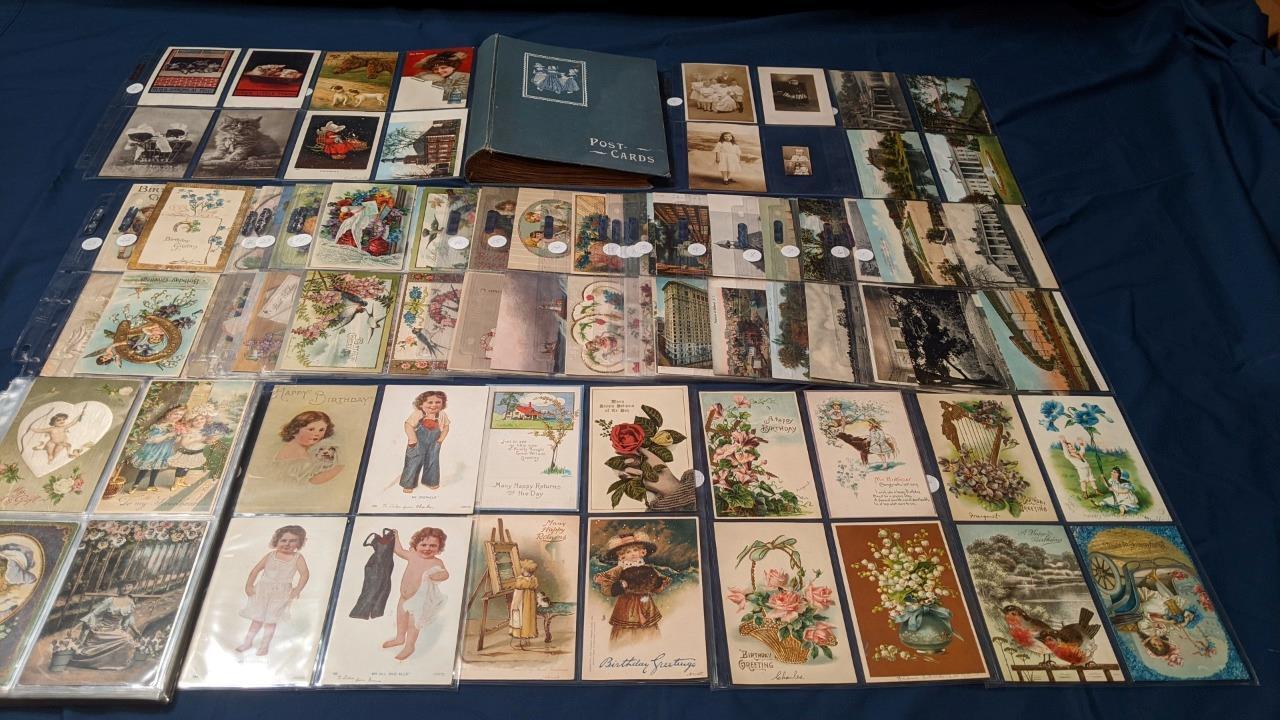 003, Collection of 195 pcs Postcards, Richman Family, NJ, 1900s-1920s, FREE S&H