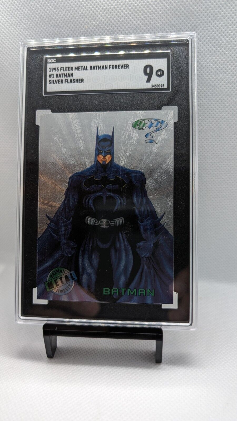 1995 Fleer Metal Batman Forever Silver Flasher Batman #1  SGC 9