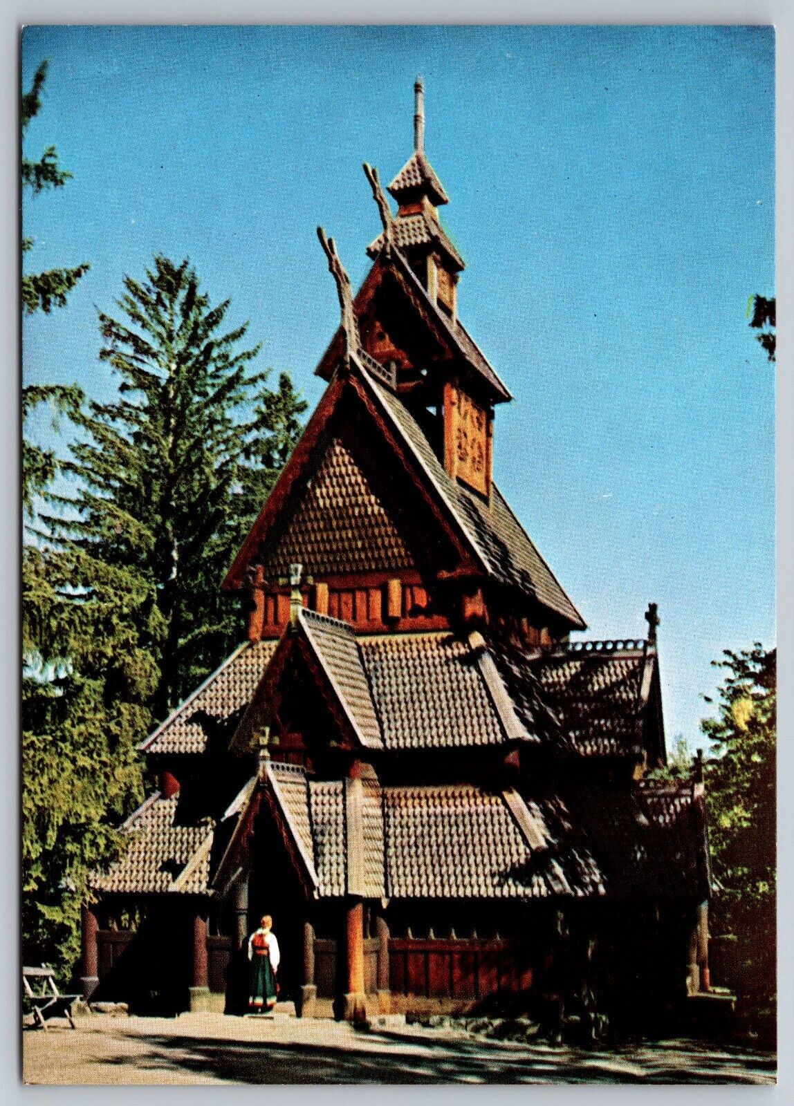 Postcard C 540, Stave-church from Gol c1200, Hallingdall Norway