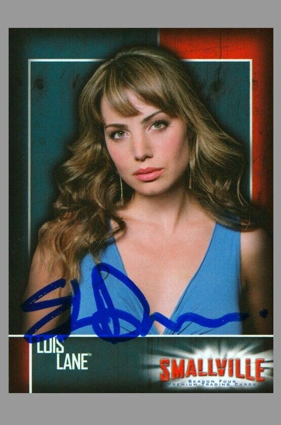 2005 Erica Durance Signed Smallville / Superman Trading Card ~ Lois Lane