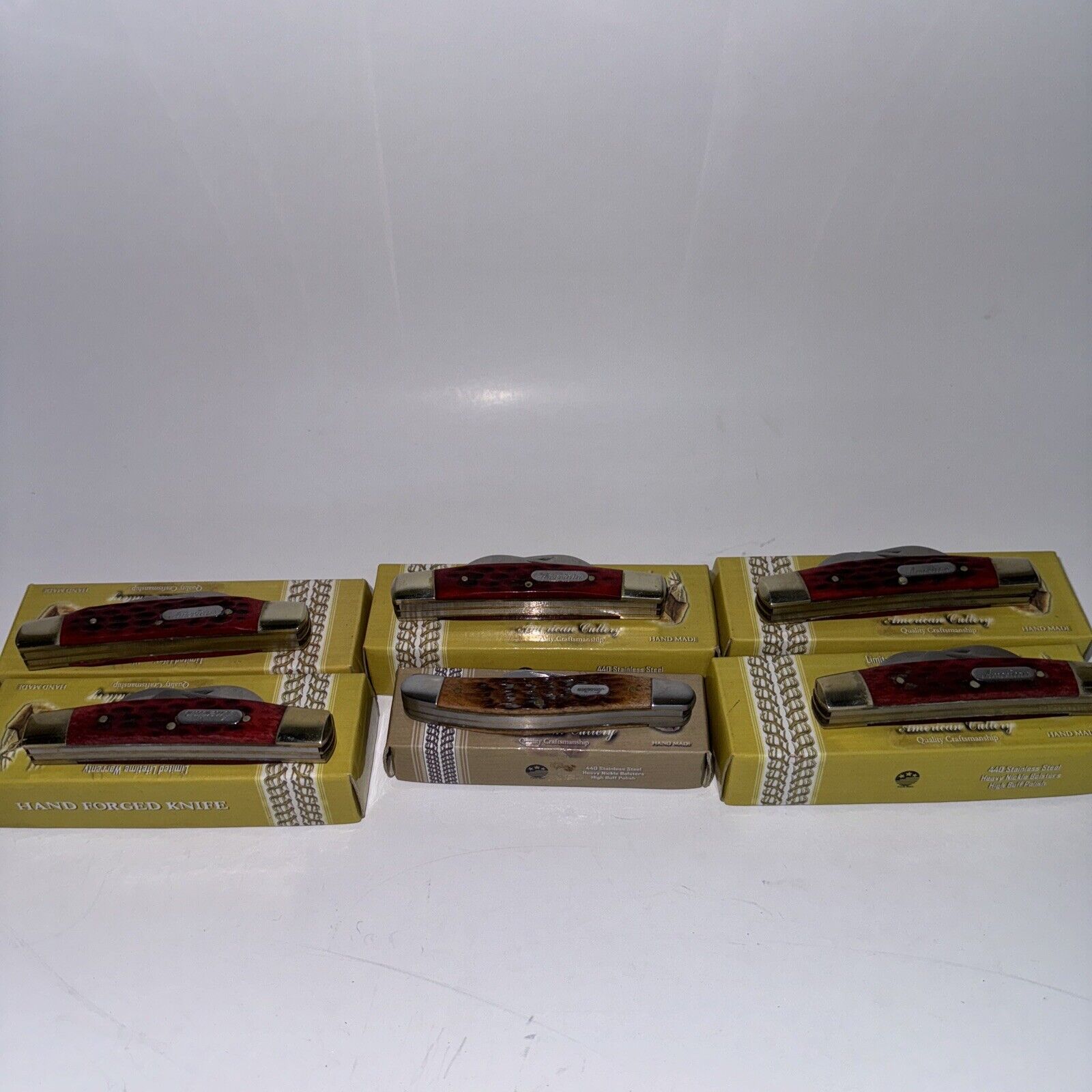American Cutlery Pocketknife Lot of 6 Brand New In Box from Estate Sale
