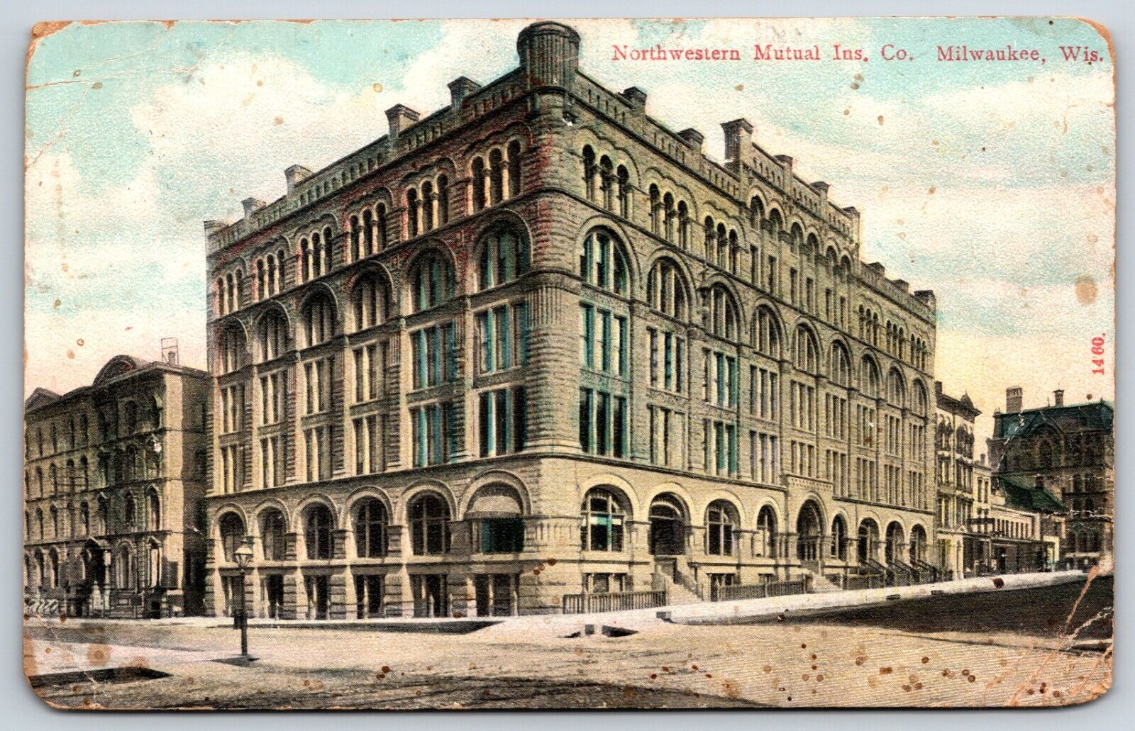 Postcard Northwestern Mutual Ins. Co. Milwaukee, Wisconsin Posted