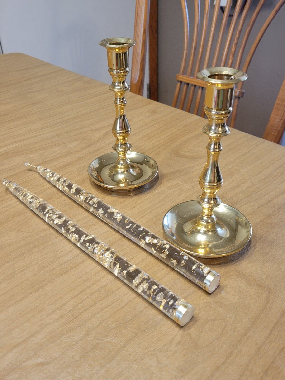 Vintage Set Of 2 Baldwin Brass Candlesticks Beautiful Pieces 