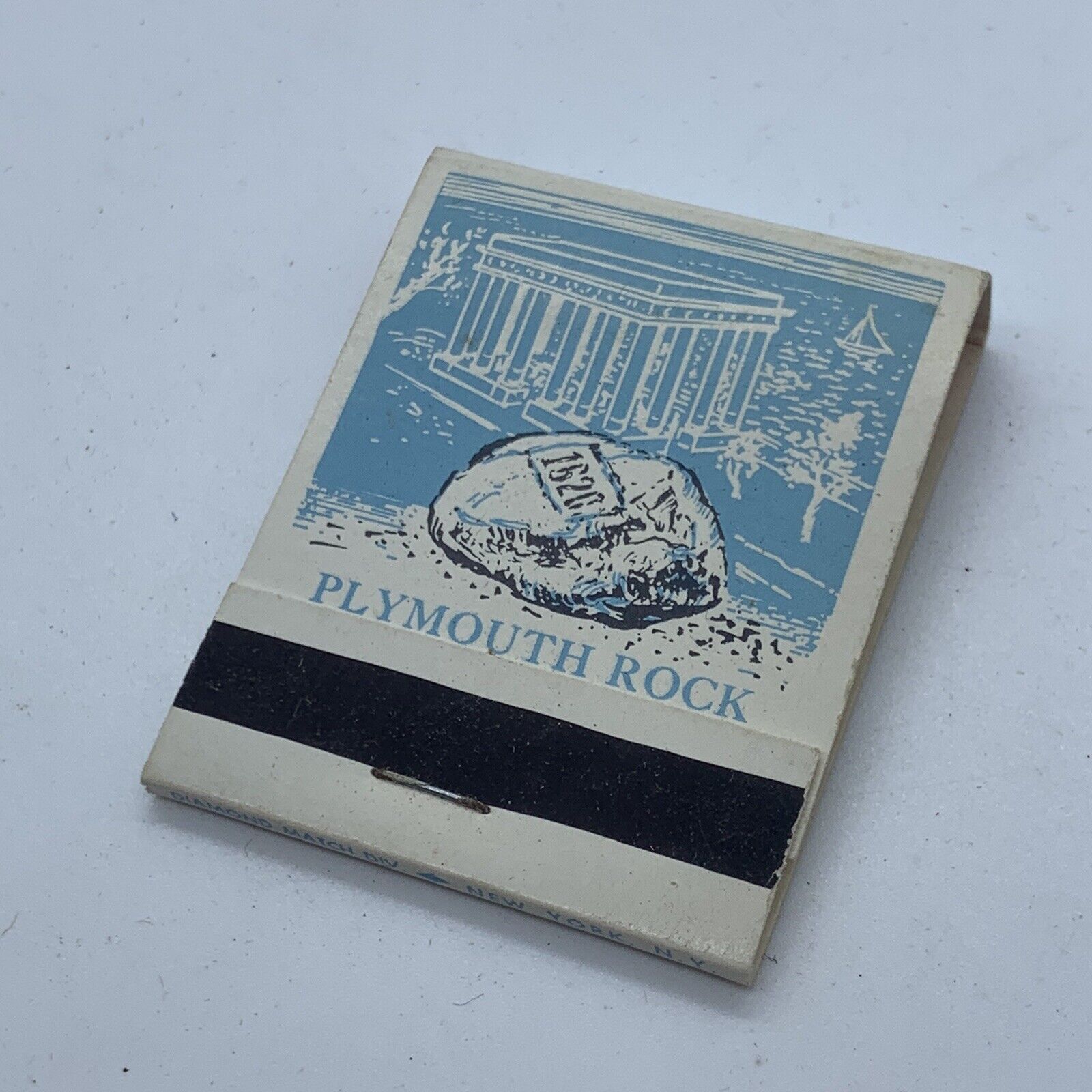 Vintage Plymouth Rock History Matchbook Cover Unstruck