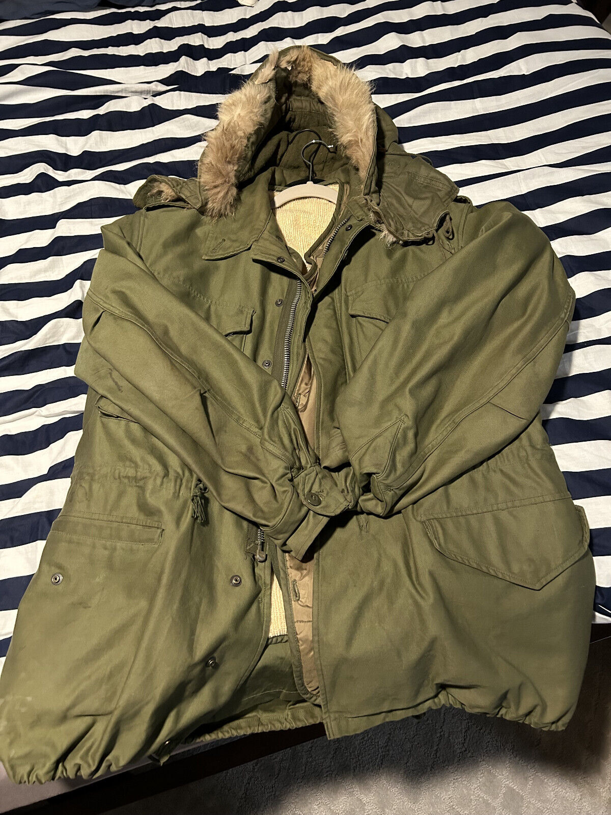 VTG US Army M-1951 Field Jacket, Pristine W/Winter Hood & Liner - MEDIUM REG