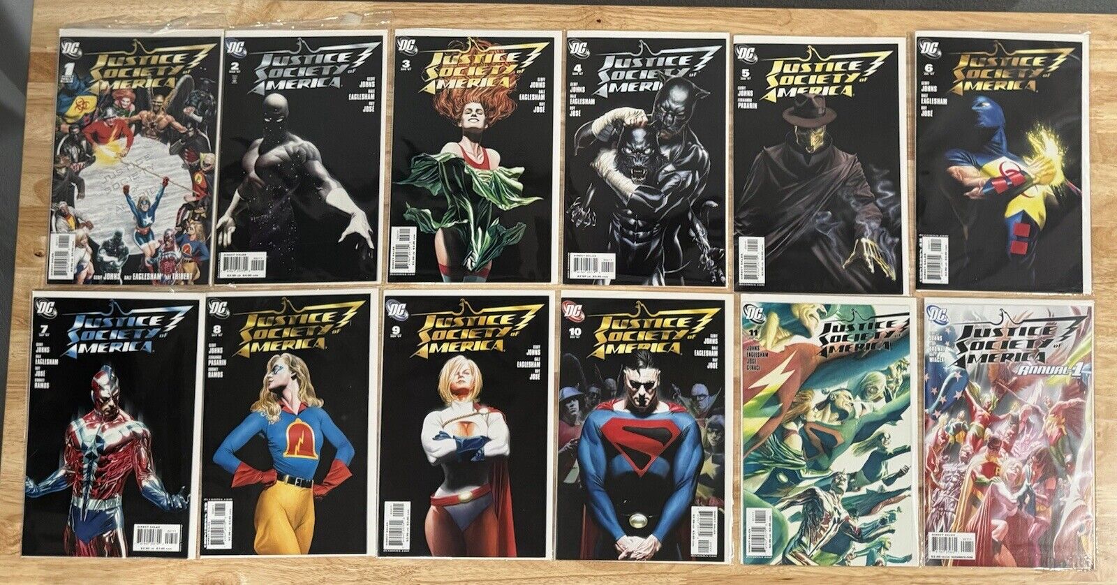 Justice Society of America #1-11 + Annual #1 Geoff Johns- Alex Ross - VF
