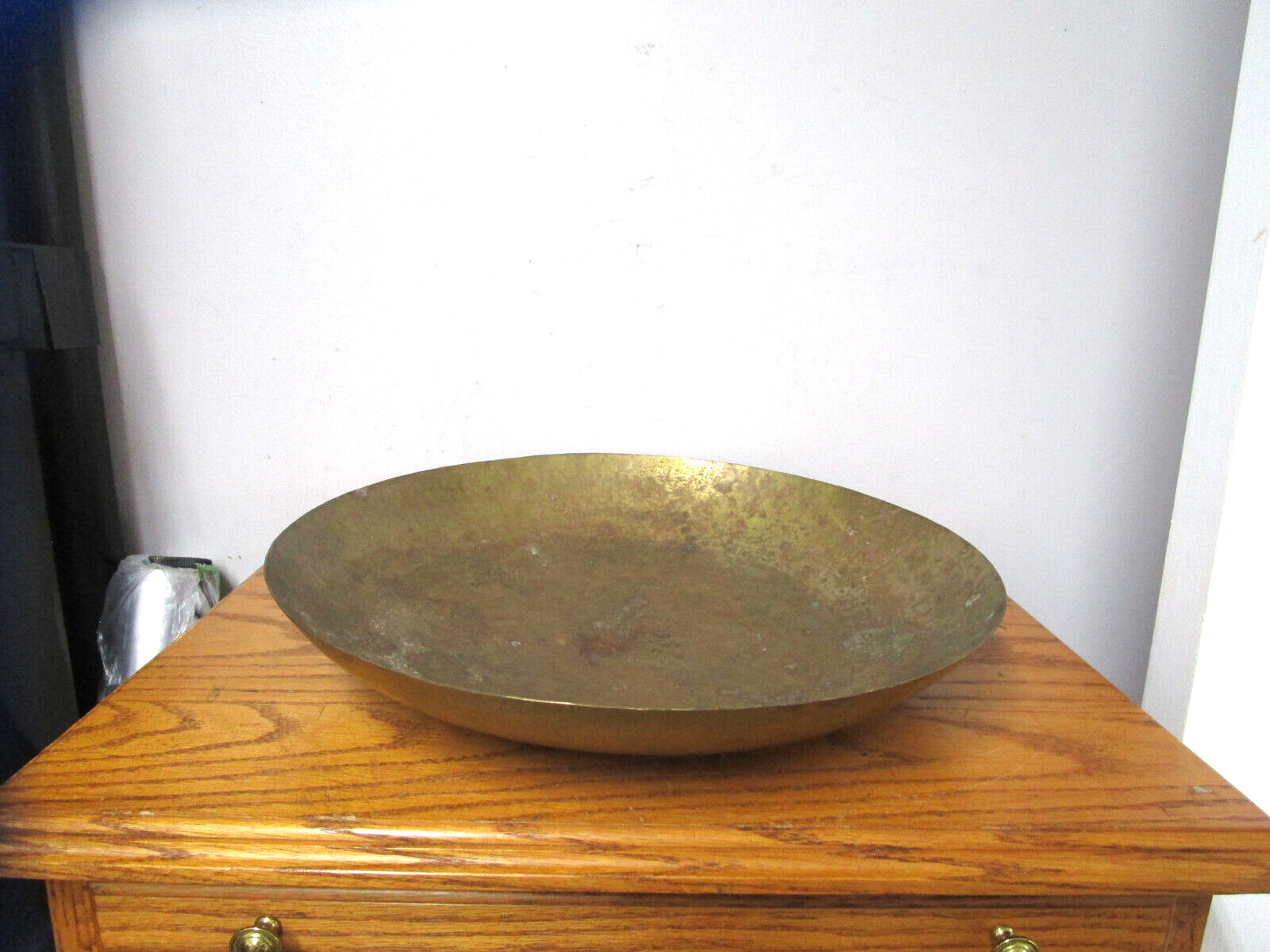 Vintage Mid Century Brass Hand Hammered Bowl