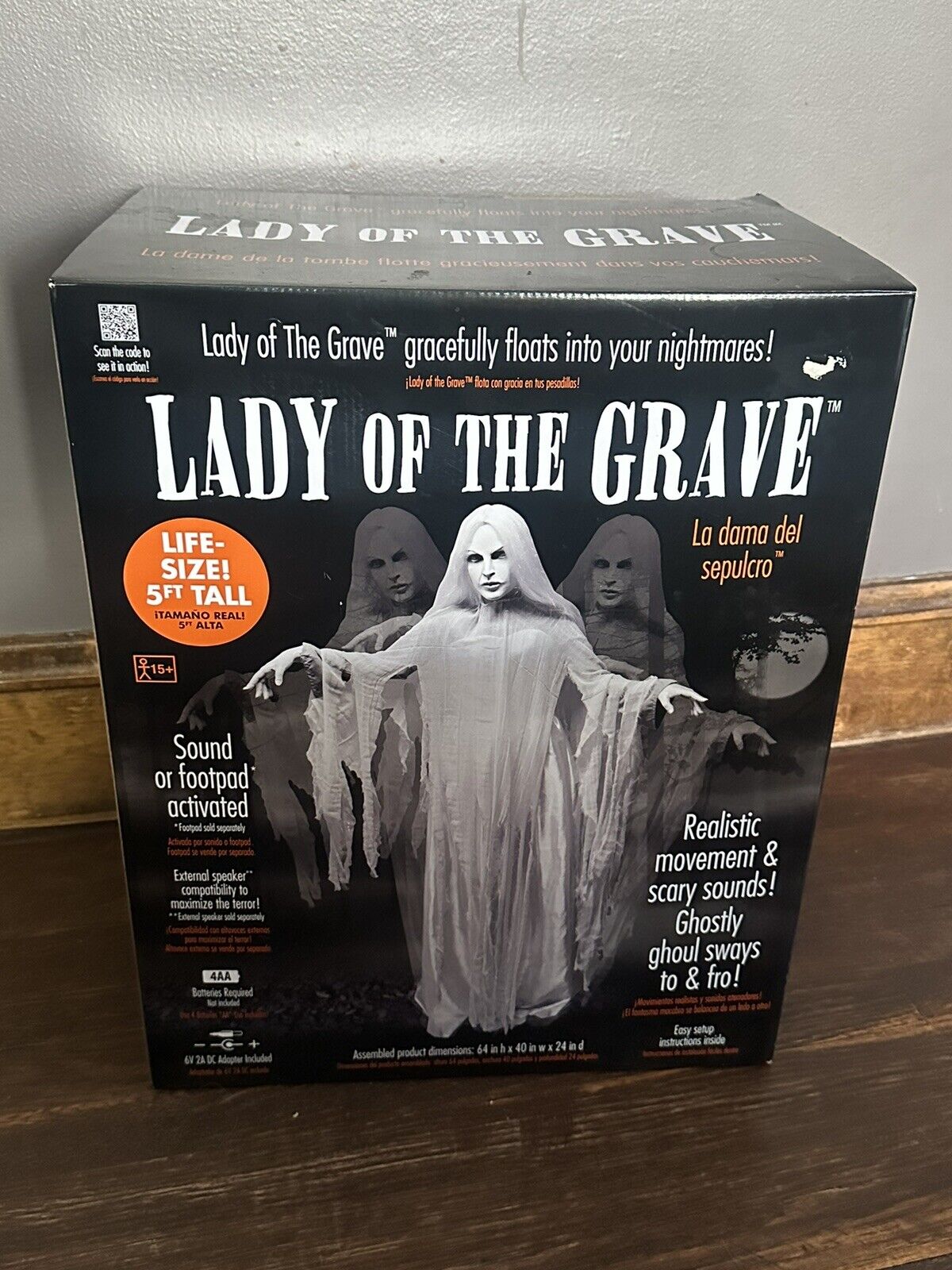 Lady Of The Grave 5ft Tall Floating Animatronic Ghost Halloween 👻 Rare Sealed