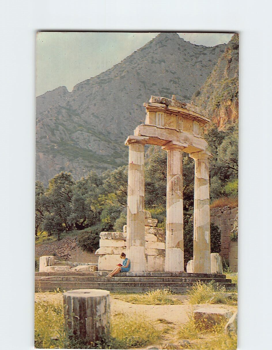 Postcard Tholos, Delphi, Greece