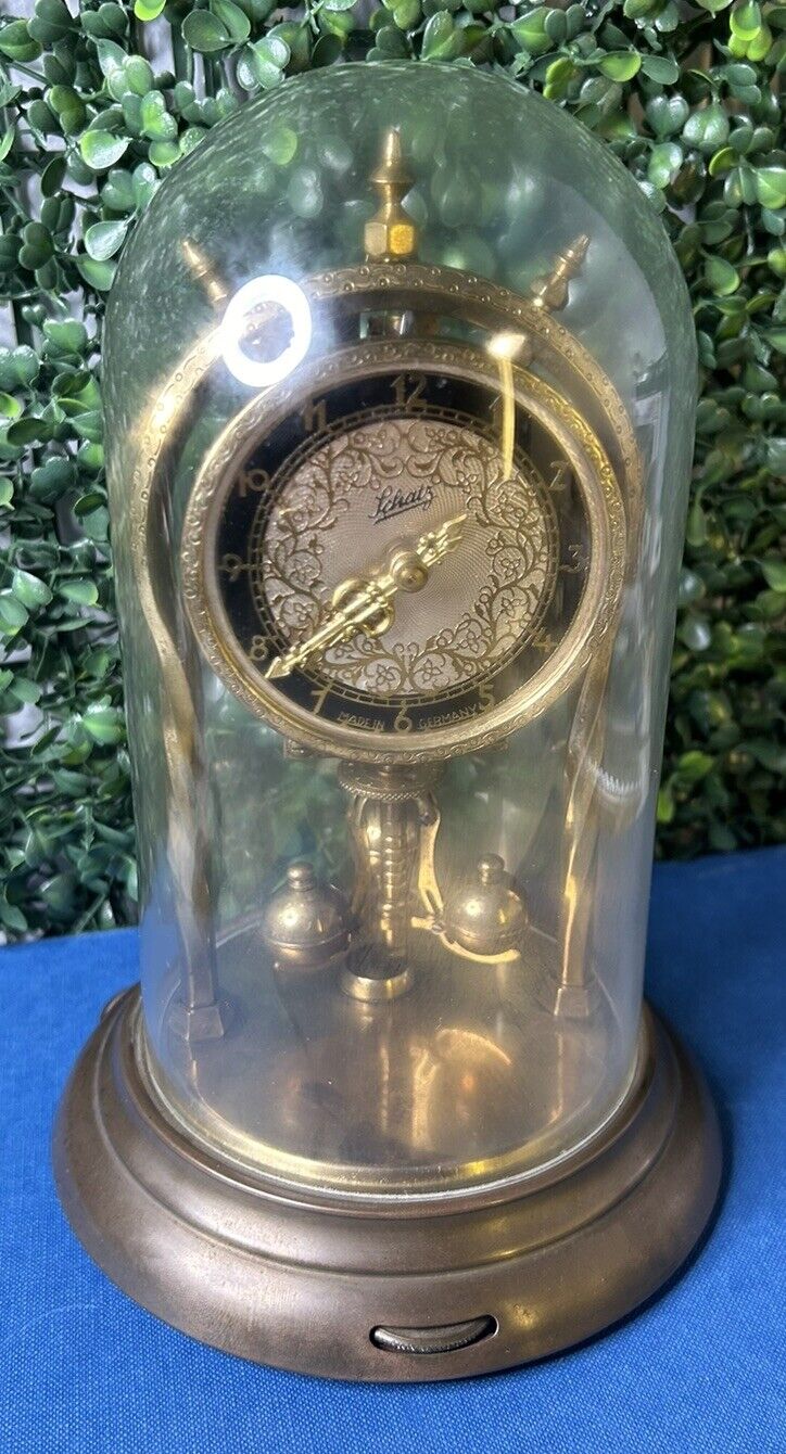 Vintage Schatz & Sohne 400 day Anniversary Clock, Torsion Pendulum Working  53