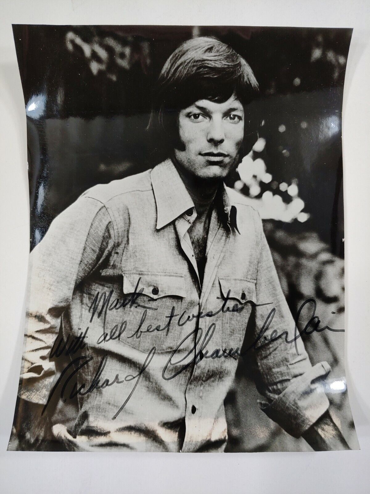 Richard Chamberlain Signed Autographed Inscribed Black And White Photo Authentic