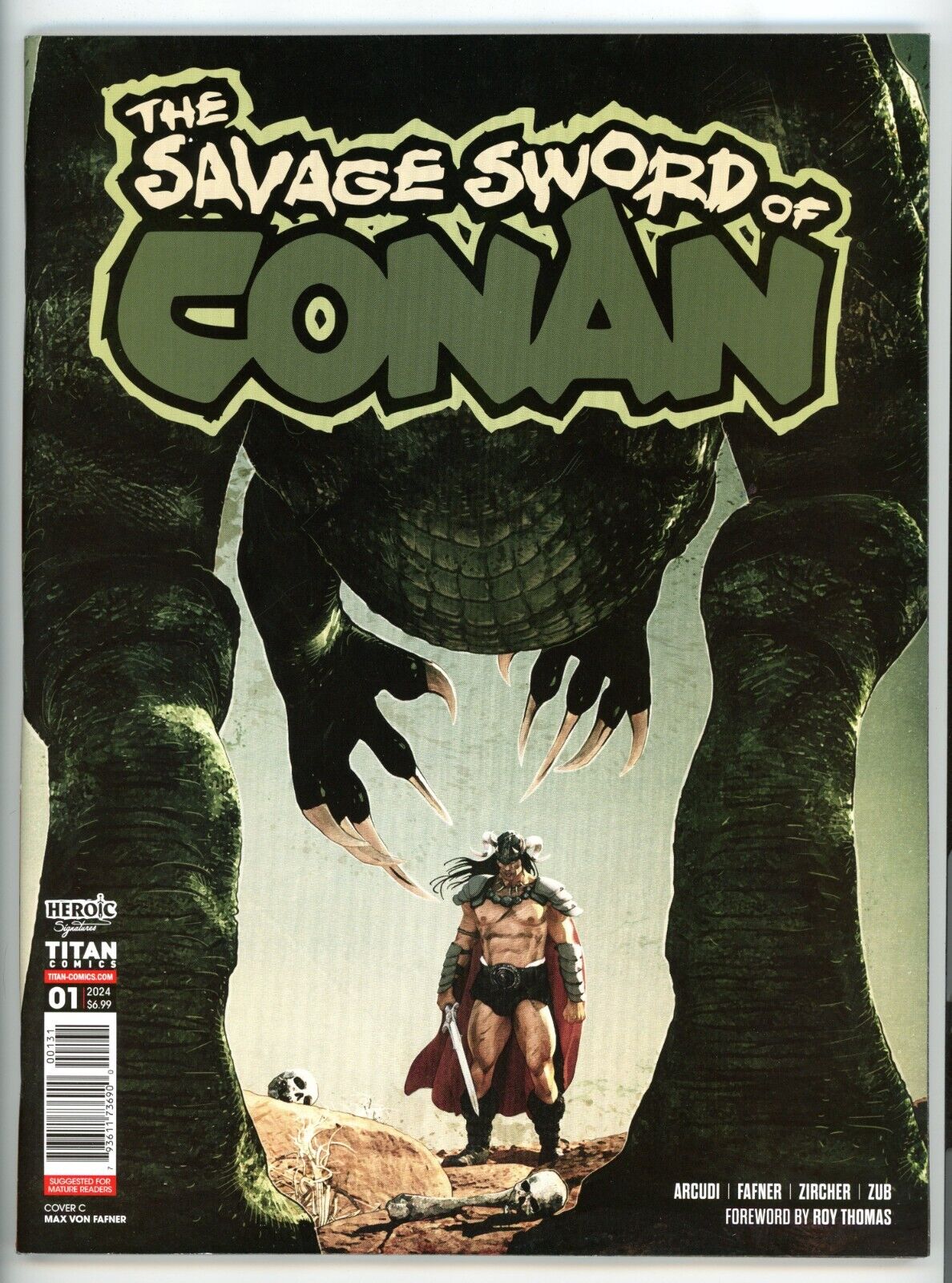 The Savage Sword of Conan  #1 . Cover C .  NM  NEW  🔥⚔️NO STOCK PHOTOS⚔️🔥
