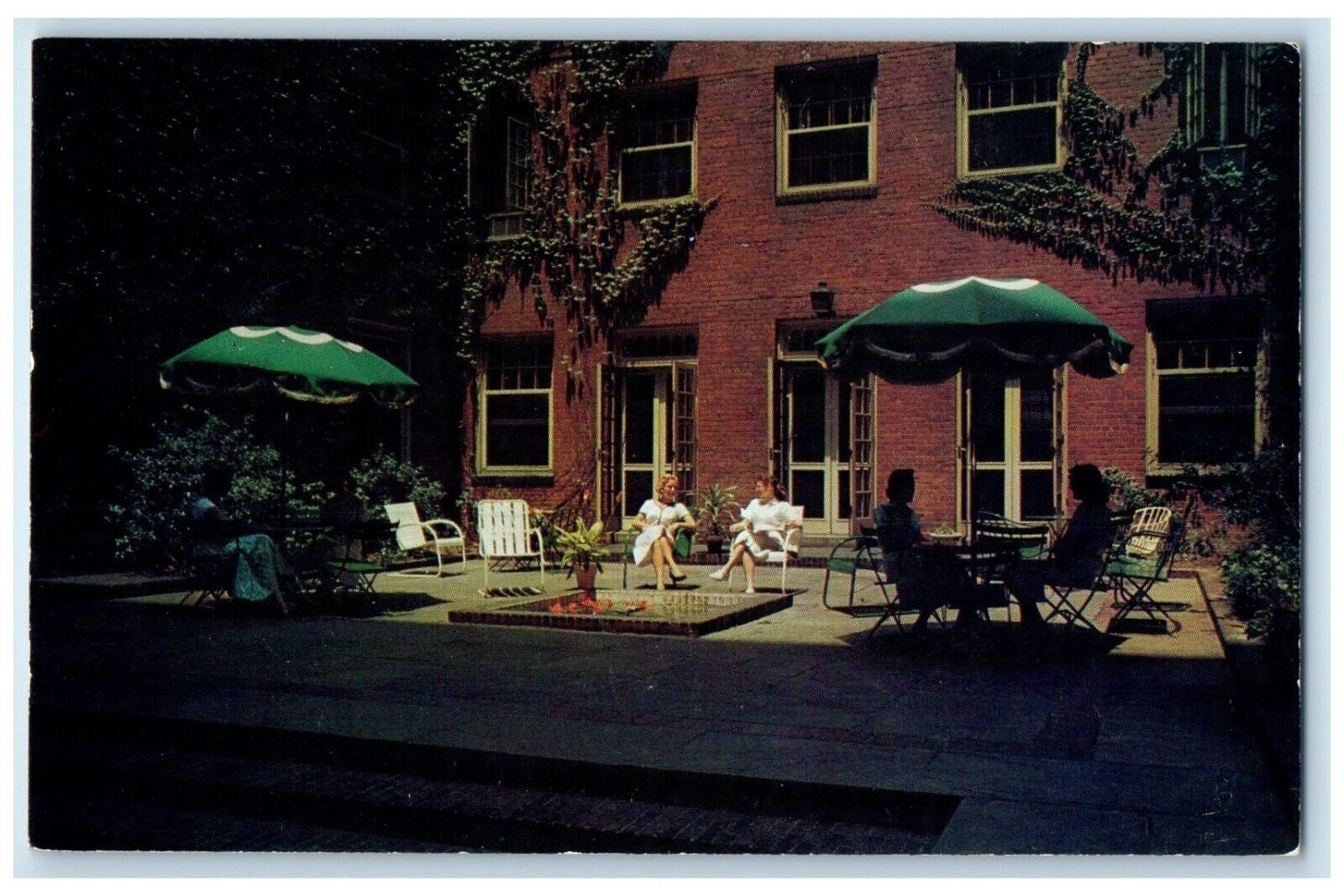 c1960 Strong Residence YWCA Exterior Building Patio Washington Vintage Postcard