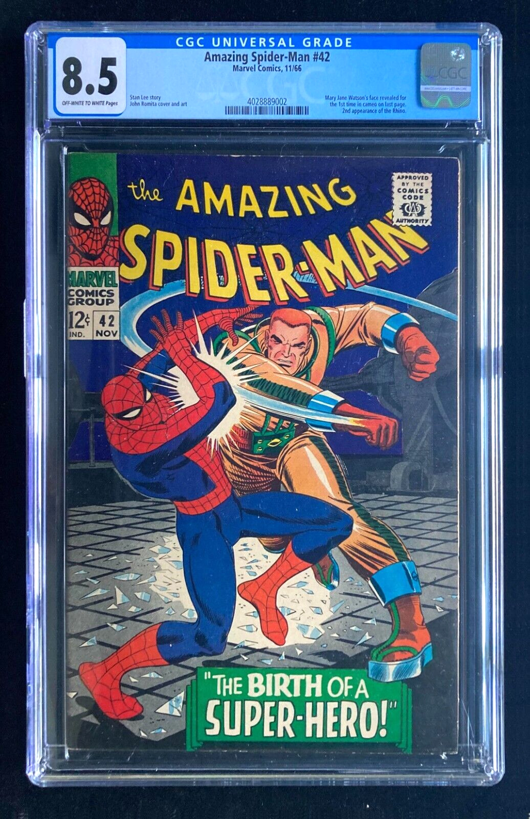 AMAZING SPIDER-MAN #42 1st Mary Jane Face Reveal (1966) CGC 8.5 (Brand New)