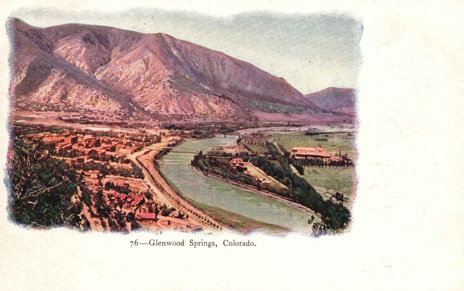 Vintage Postcard Resort City Known For Its Hot Springs Glenwood Springs Colorado