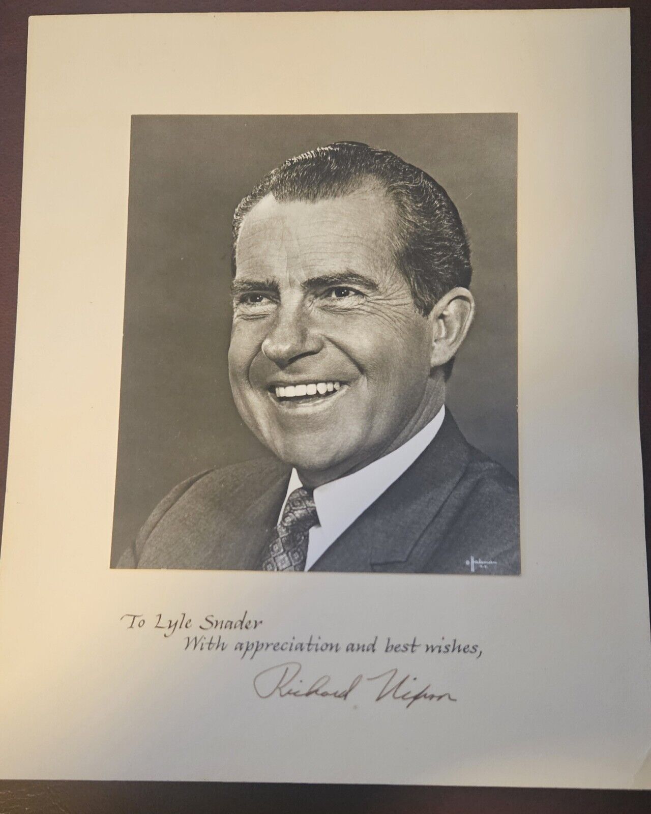President richard nixon Signed Photo