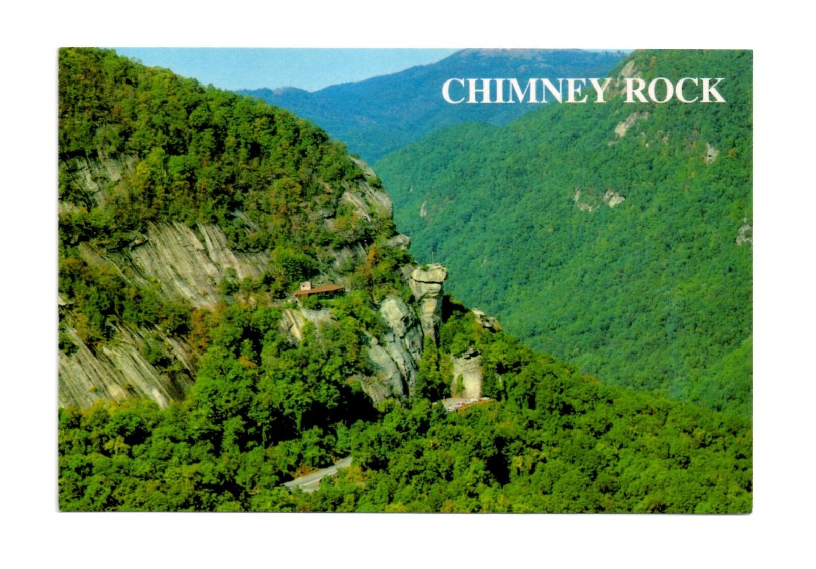 Chimney Rock North Carolina 4x6 overlooks Hickory Nut Gorge & Lake Lure Unposted