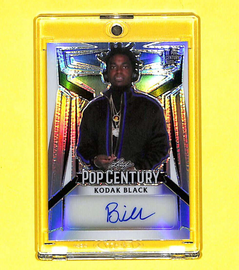 2023 Leaf Pop Century Kodak Black 4/12 Auto Autograph Card Rapper