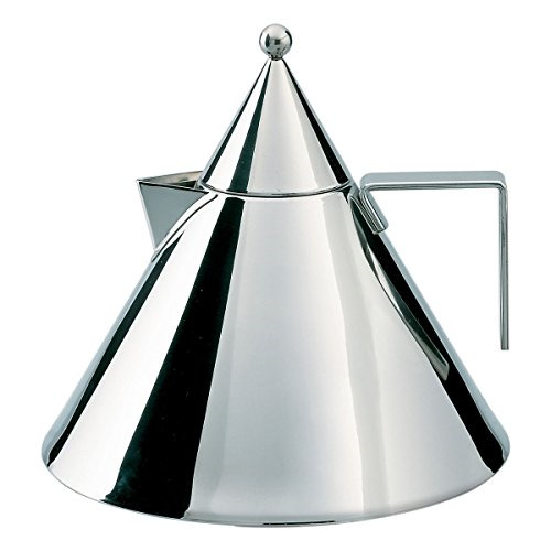 V丨Alessi Il Conico 90017 -Design Water Kettle with Handle, Stainless Steel, 2 lt