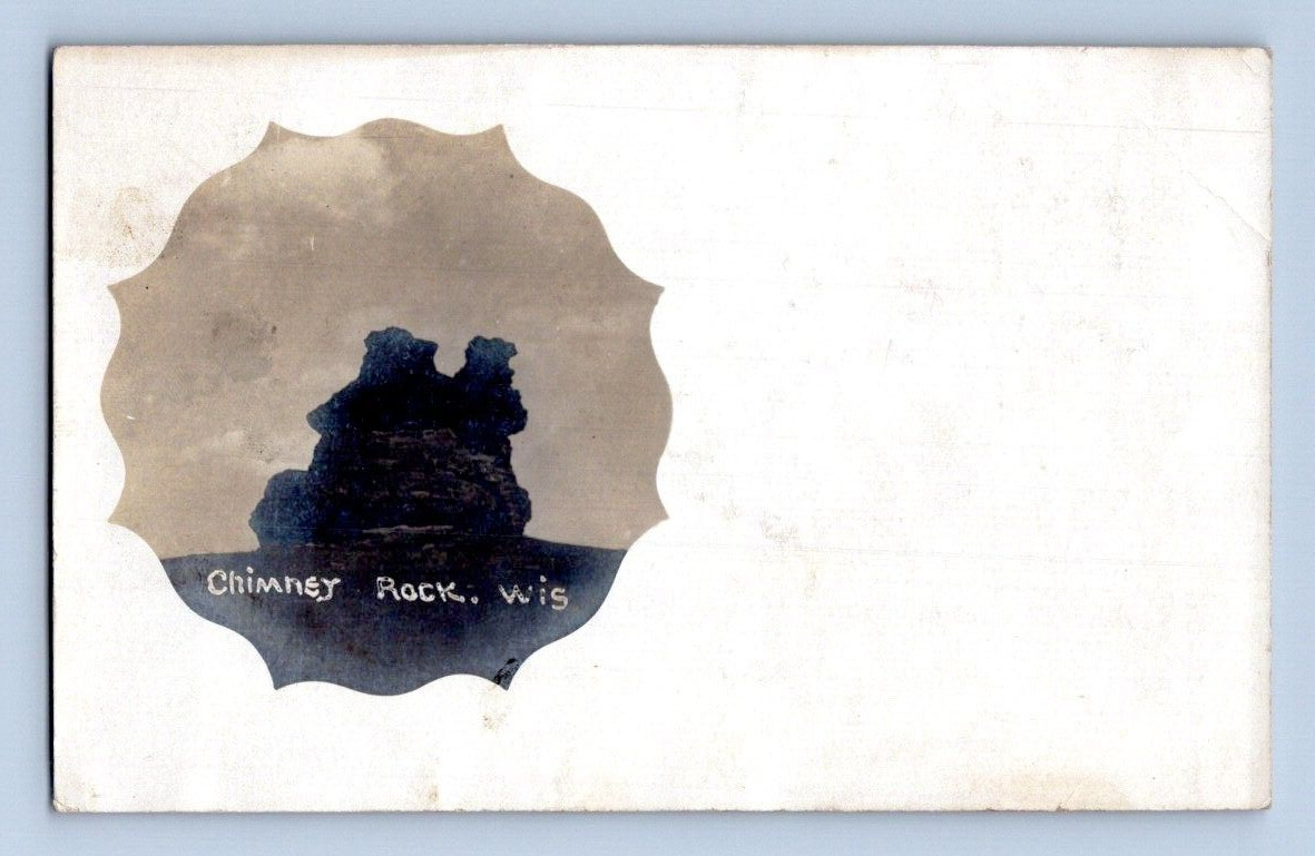RPPC 1907. CHIMNEY ROCK, WISCONSIN. POSTCARD. SC35
