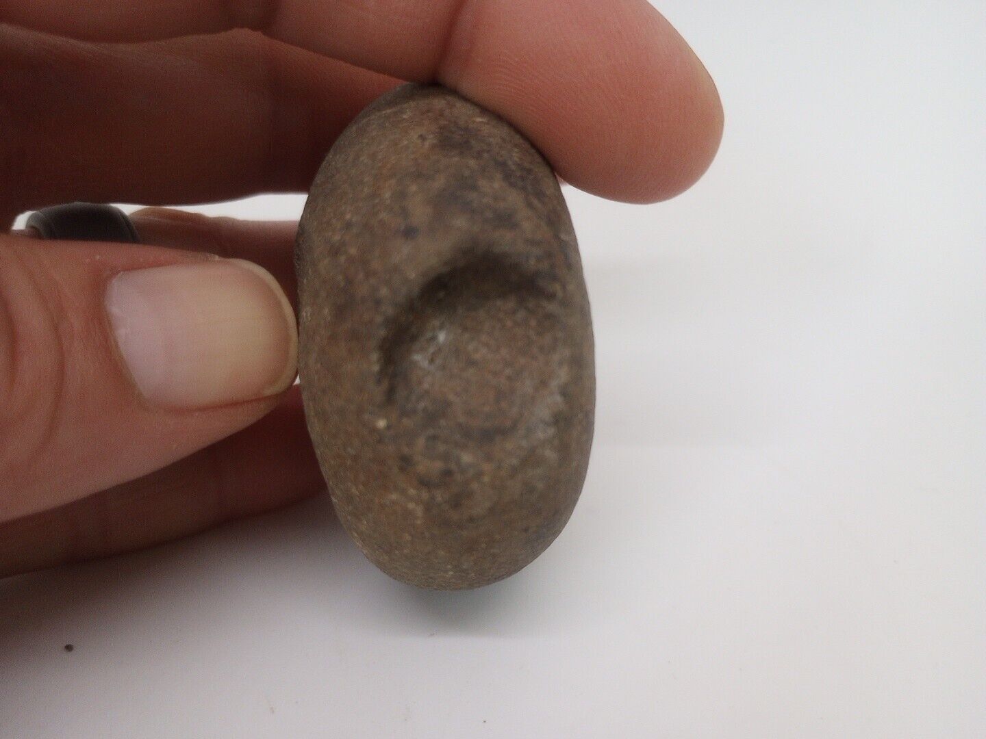 Native American Artifacts  Fire Starter Ink Pot Nutting Stone Wisconsin Rock