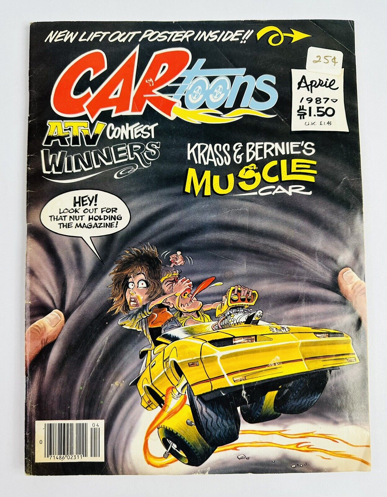 CAR Toons Magazine April 1987 w/Poster