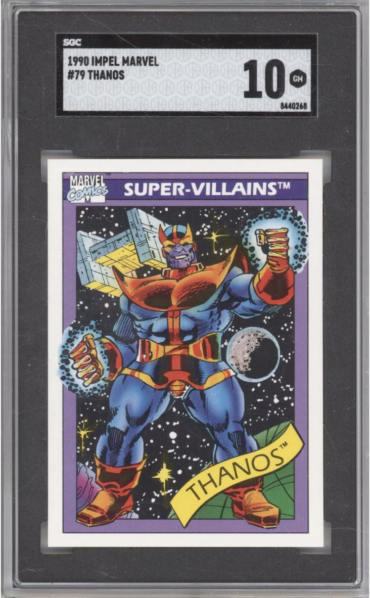 1990 Impel Marvel Universe Thanos #79 SGC 10