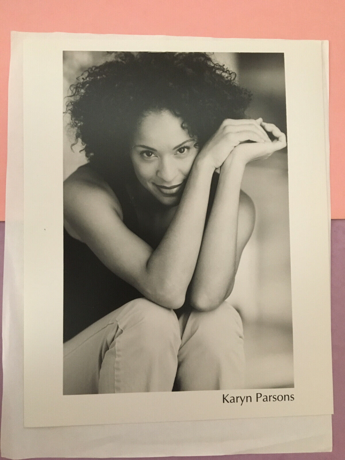 Karyn Parsons #1 , original vintage talent agency headshot photo with credits