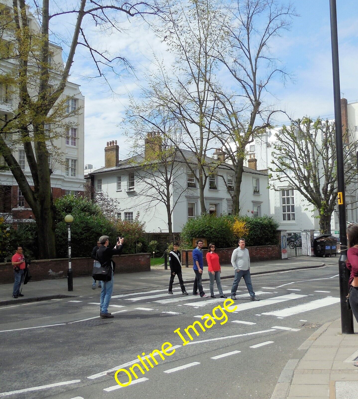 Photo 6x4 Re-enacting the Beatles Album cover Hampstead\/TQ2685 A photogr c2013