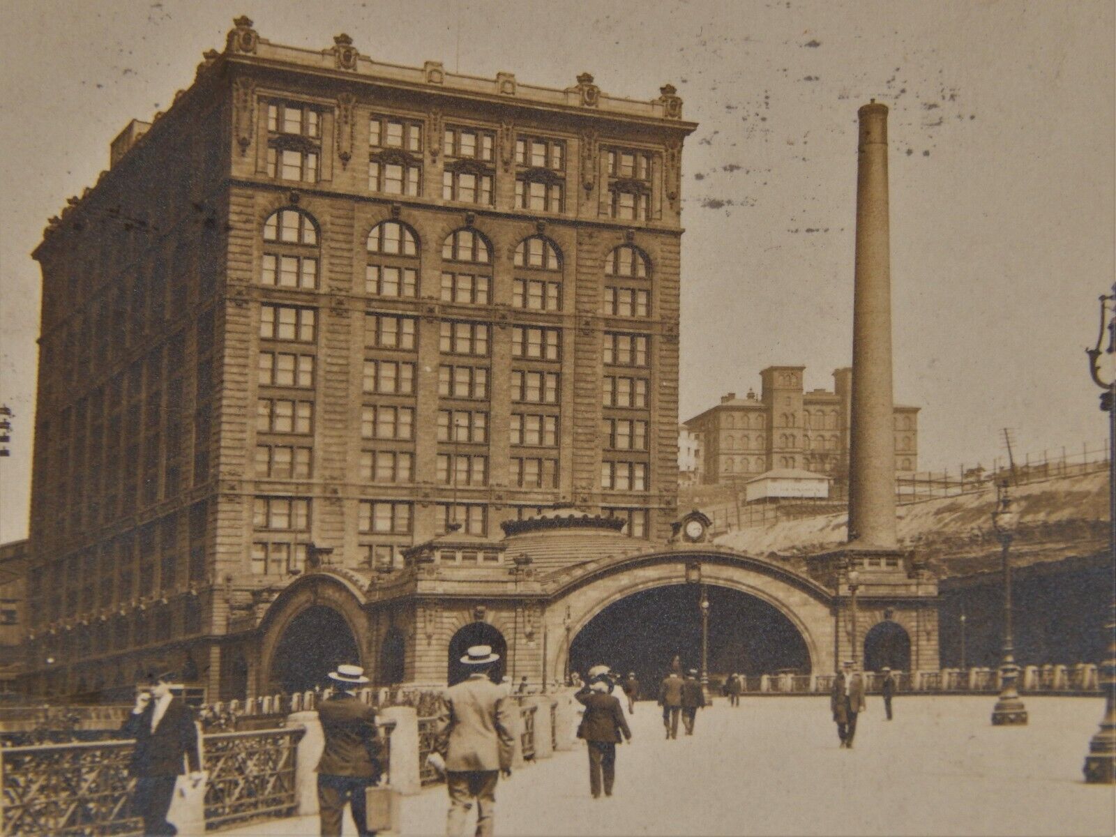 Vintage Postcard, PITTSBURGH, PA, 1905, RPPC, Union Railroad Station, PRR, To OH