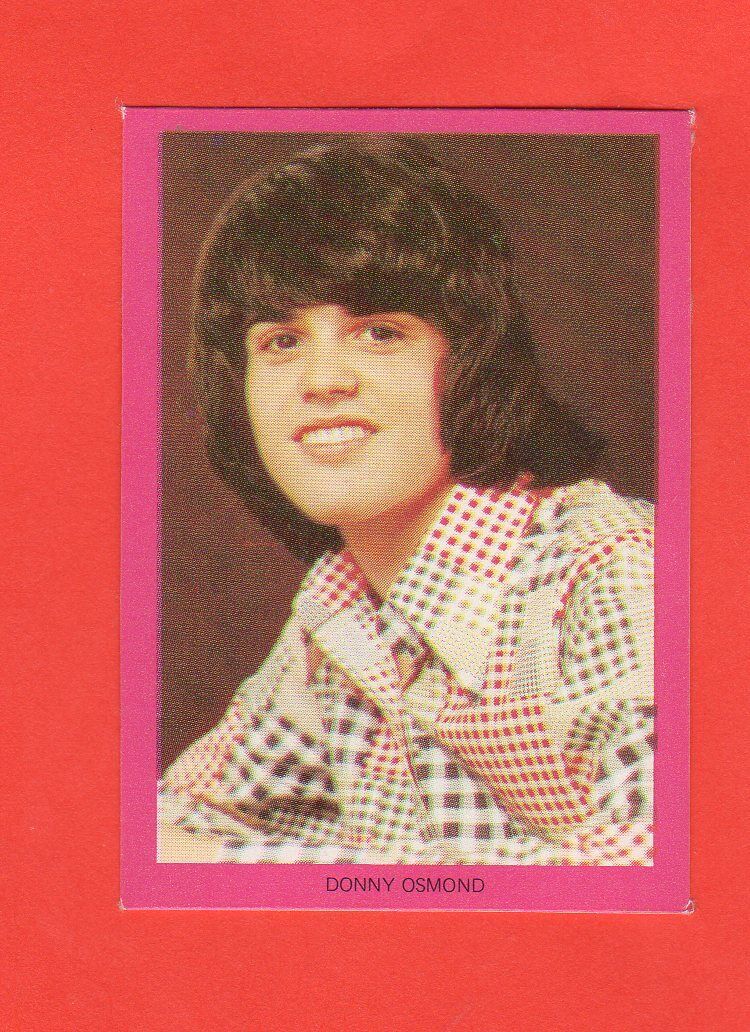 1972  Young Donny Osmond  Gum Top Pop Stickers  Very Rare  Read  