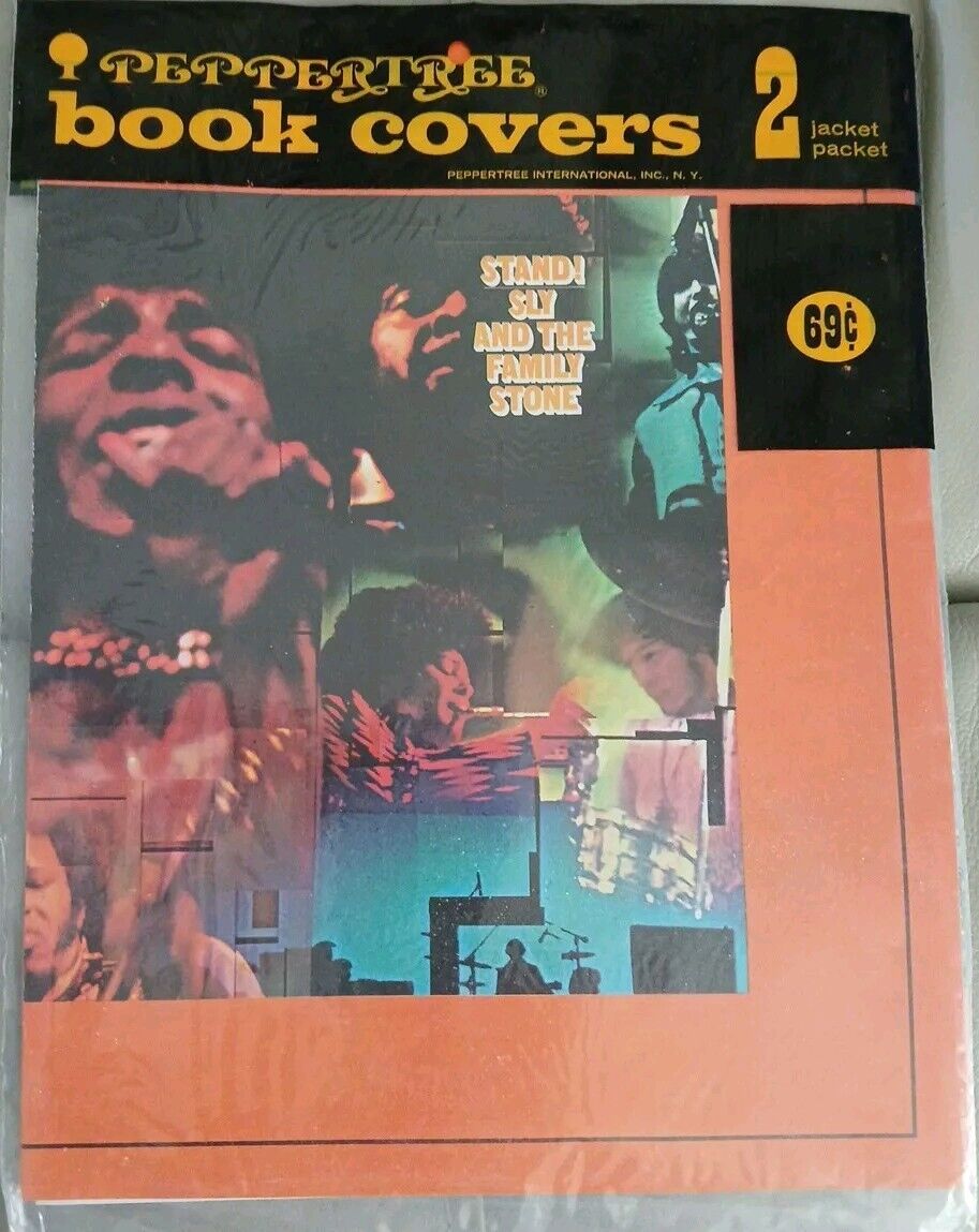 Vintage 1969 Sly and The Family Stone and Bee Gees Book Covers NIP